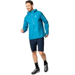 Odlo Aegis 2.5L Waterproof Hardshell Jacket Men - Saxony Blue 9 Odlo Aegis 2.5L Waterproof Hardshell Jacket Men - Saxony Blue -Odlo odlo mens aegis 2 1466935