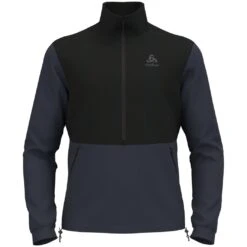 Odlo Ascent 365 High Pile Fleece Pullover Men - India Ink - Black