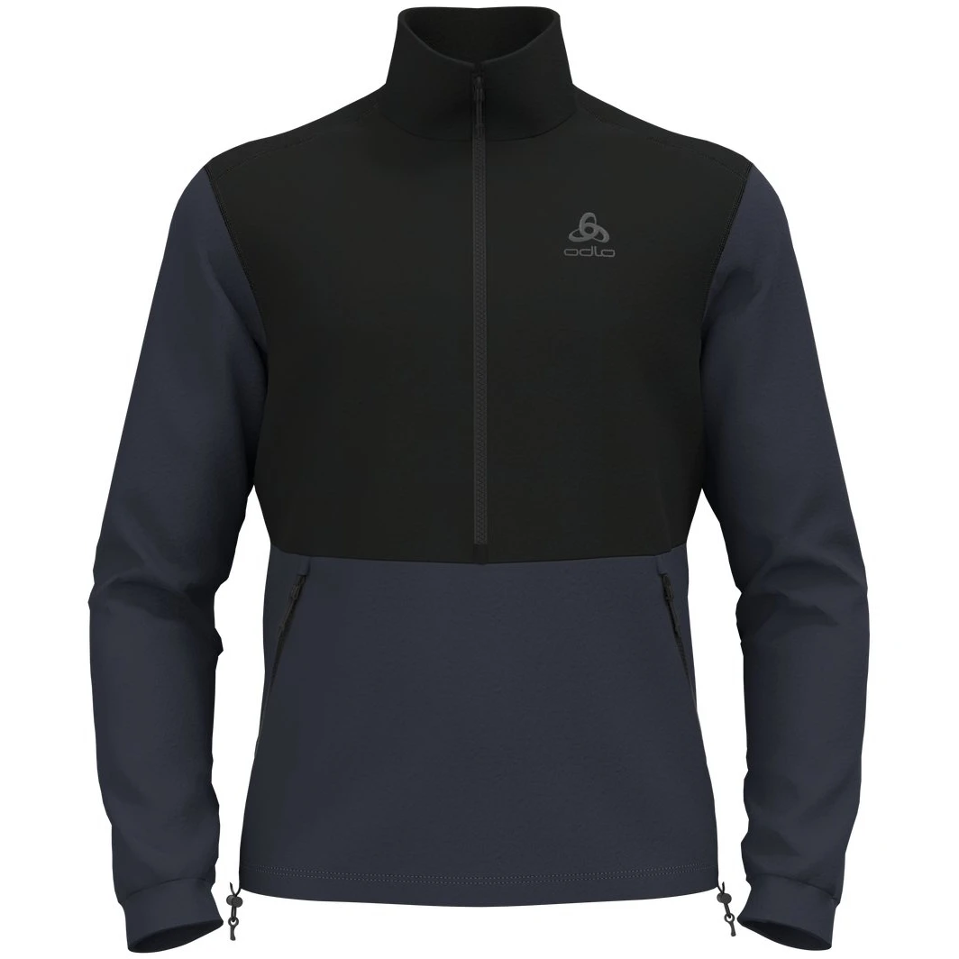 Odlo Ascent 365 High Pile Fleece Pullover Men - India Ink - Black 3 Odlo Ascent 365 High Pile Fleece Pullover Men - India Ink - Black
