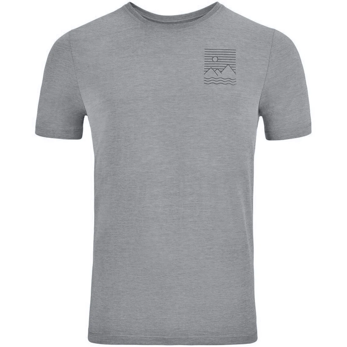 Odlo Ascent 365 Linear T-Shirt Men - Grey Melange 3 Odlo Ascent 365 Linear T-Shirt Men - Grey Melange