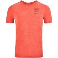 Odlo Ascent 365 Linear T-Shirt Men - Ketchup Melange