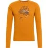 Odlo Ascent 365 Merino 200 Norway Graphic Long Sleeve Shirt Men - Honey Ginger
