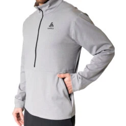 Odlo Ascent 365 Half Zip Mid Layer Pullover Men - Grey Melange 9 Odlo Ascent 365 Half Zip Mid Layer Pullover Men - Grey Melange -Odlo odlo mens ascent 365 mid layer half zip grey melange 1 1407419 1408934