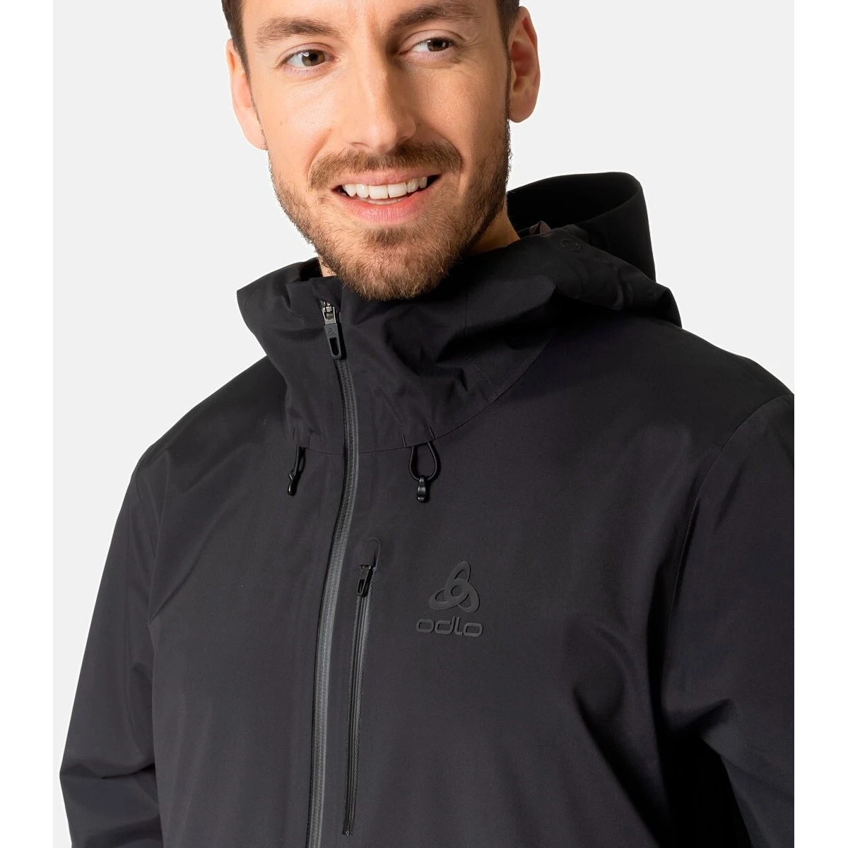 Odlo Ascent 3L Waterproof Hardshell Jacket Men - Black 8 Odlo Ascent 3L Waterproof Hardshell Jacket Men - Black - Image 6