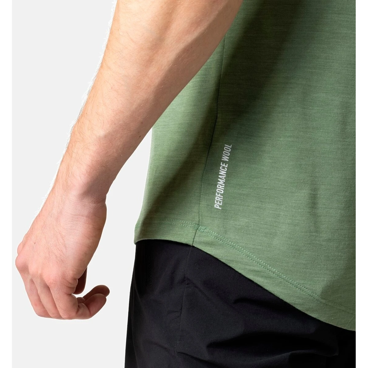 Odlo Ascent Performance Wool 130 Trees T-Shirt Men - Loden Frost Melange 8 Odlo Ascent Performance Wool 130 Trees T-Shirt Men - Loden Frost Melange - Image 6