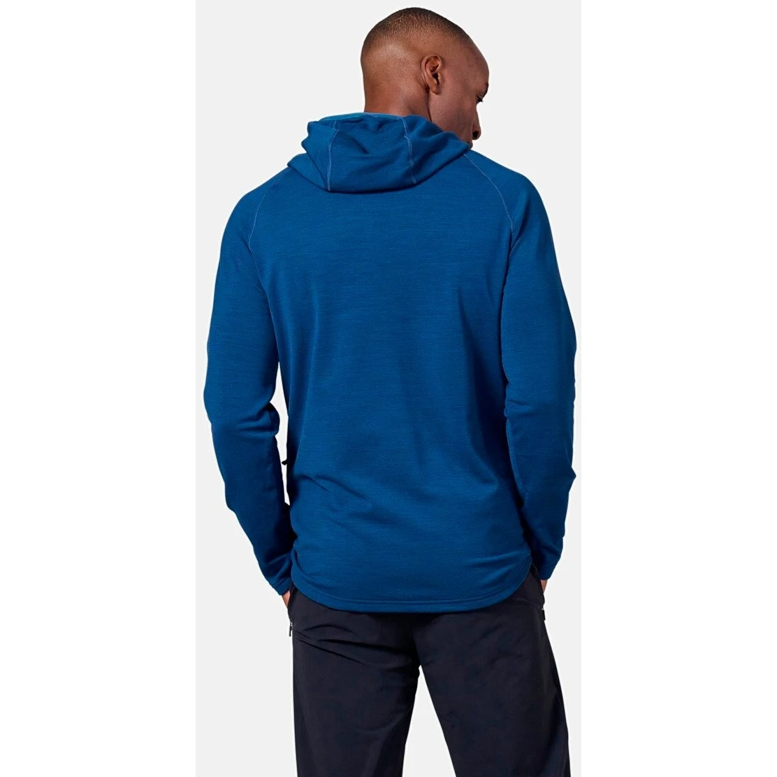 Odlo Ascent Performance Wool Warm Hooded Mid Layer Jacket Men - Odlo Graphite Grey 6 Odlo Ascent Performance Wool Warm Hooded Mid Layer Jacket Men - Odlo Graphite Grey - Image 4