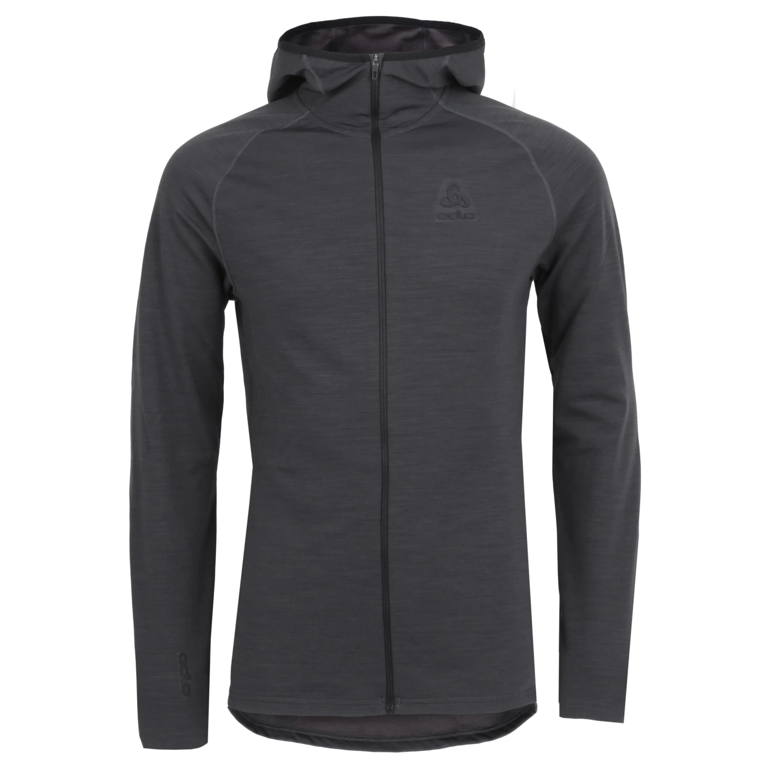 Odlo Ascent Performance Wool Warm Hooded Mid Layer Jacket Men - Odlo Graphite Grey 3 Odlo Ascent Performance Wool Warm Hooded Mid Layer Jacket Men - Odlo Graphite Grey
