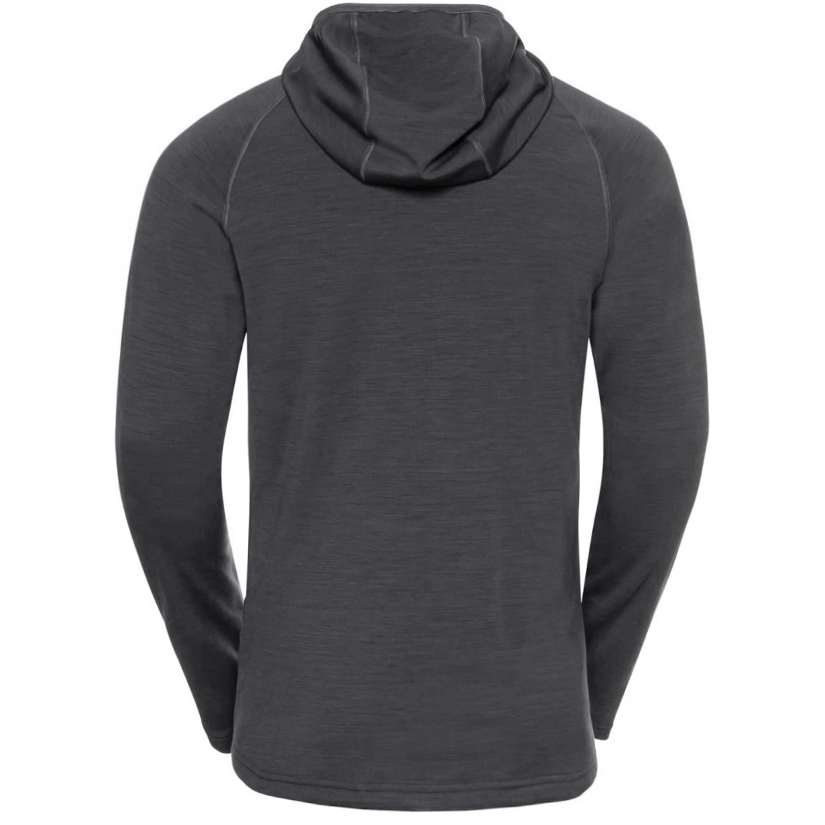 Odlo Ascent Performance Wool Warm Hooded Mid Layer Jacket Men - Odlo Graphite Grey 4 Odlo Ascent Performance Wool Warm Hooded Mid Layer Jacket Men - Odlo Graphite Grey - Image 2