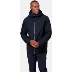 Odlo Ascent S-Thermic Waterproof Jacket Men - Black -Odlo odlo mens ascent s thermic waterproof jacket black 1 1329710