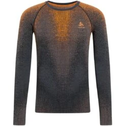 Odlo Blackcomb Crew Long-Sleeve Base Layer Top Men - Oriole