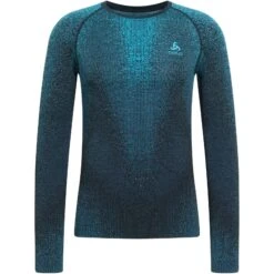 Odlo Blackcomb Crew Long-Sleeve Base Layer Top Men - Saxony Blue