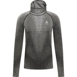 Odlo Blackcomb Long-Sleeve Base Layer Top With Face Mask Men - Black