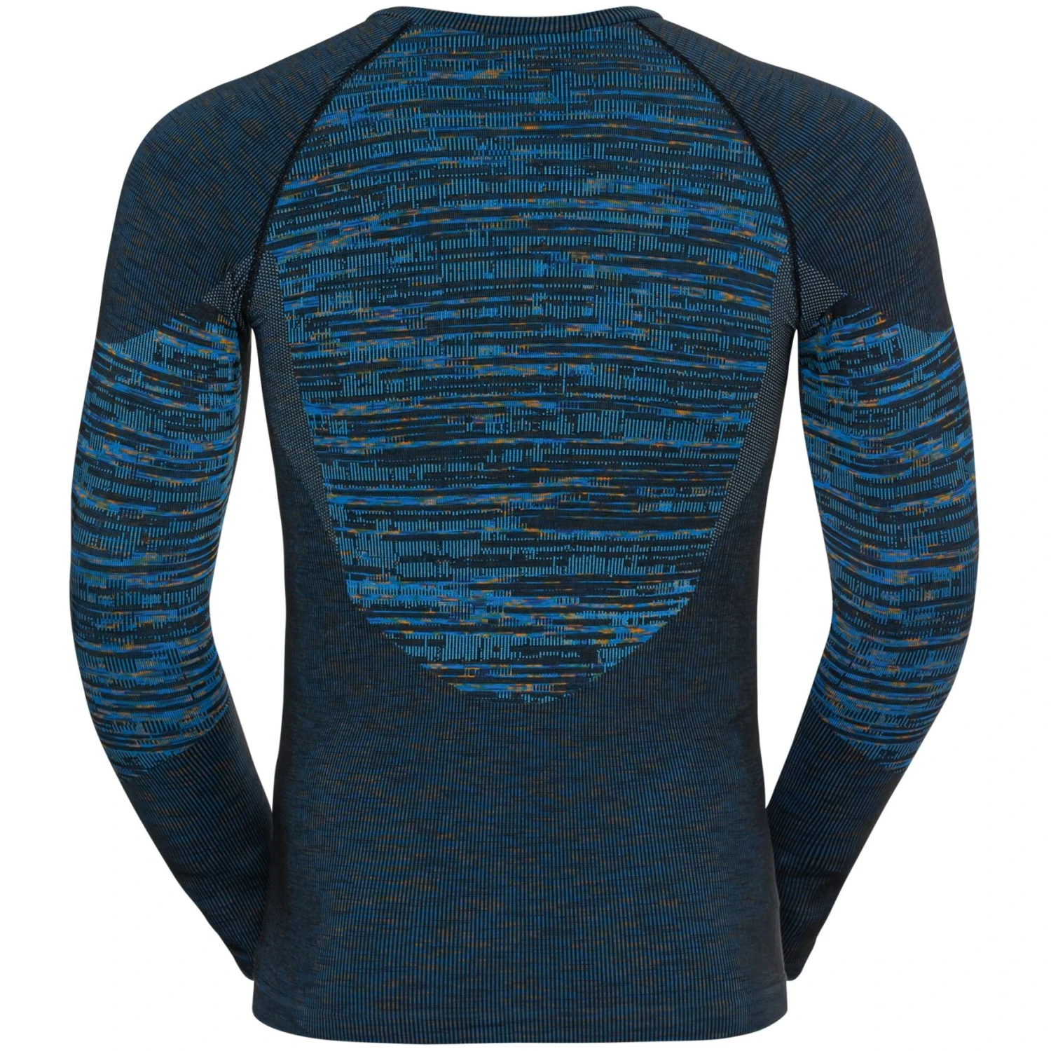 Odlo Men's Blackcomb Eco Long Sleeve Baselayer - Indigo Bunting - Space Dye 4 Odlo Men's Blackcomb Eco Long Sleeve Baselayer - Indigo Bunting - Space Dye - Image 2