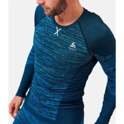 Odlo Men's Blackcomb Eco Long Sleeve Baselayer - Indigo Bunting - Space Dye 14 Odlo Men's Blackcomb Eco Long Sleeve Baselayer - Indigo Bunting - Space Dye -Odlo odlo mens blackcomb eco long sleeve baselayer indigo bunting space dye 3 1328966