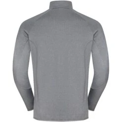 Odlo Carve Light 1/2 Zip Mid Layer Pullover Men - Grey Melange -Odlo odlo mens carve light 1 2 zip mid layer grey melange 2 1277626