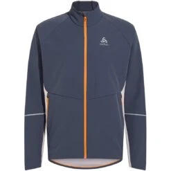Odlo Engvik Cross-Country Jacket Men - Silver Cloud - India Ink