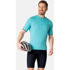Odlo Essentials Half Zip Jersey Men - Porcelain -Odlo odlo mens essential half zip jersey porcelain 1 1407521
