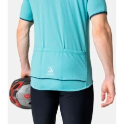 Odlo Essentials Half Zip Jersey Men - Porcelain -Odlo odlo mens essential half zip jersey porcelain 3 1407523