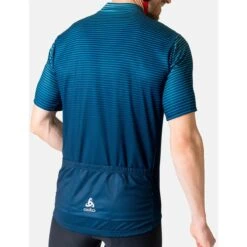 Odlo Essentials Jersey Men - Porcelain - Blue Wing Teal -Odlo odlo mens essential jersey porcelain blue wing teal 2 1407516