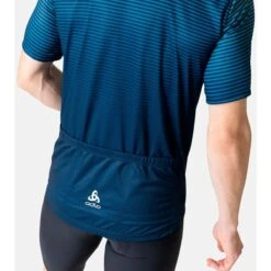 Odlo Essentials Jersey Men - Porcelain - Blue Wing Teal -Odlo odlo mens essential jersey porcelain blue wing teal 3 1407517