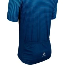 Odlo Essentials Jersey Men - Porcelain - Blue Wing Teal -Odlo odlo mens essential jersey porcelain blue wing teal 3 1451520