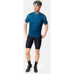 Odlo Essentials Jersey Men - Porcelain - Blue Wing Teal -Odlo odlo mens essential jersey porcelain blue wing teal 4 1407518