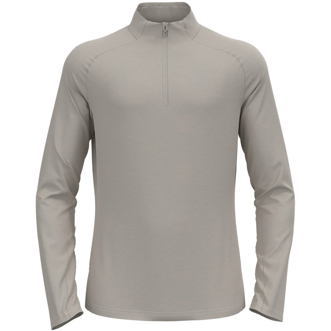 Odlo Essentials Ceramiwarm Half-Zip Mid Layer Men - Silver Cloud Melange 3 Odlo Essentials Ceramiwarm Half-Zip Mid Layer Men - Silver Cloud Melange