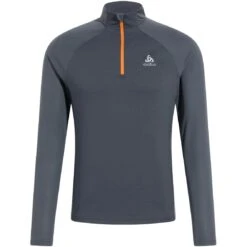 Odlo Essentials Ceramiwarm Half-Zip Running Mid Layer Men - India Ink