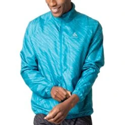 Odlo Essentials Light Print Running Jacket Men - Saxony Blue 13 Odlo Essentials Light Print Running Jacket Men - Saxony Blue -Odlo odlo mens essentials light print running jacket saxony blue 1408131