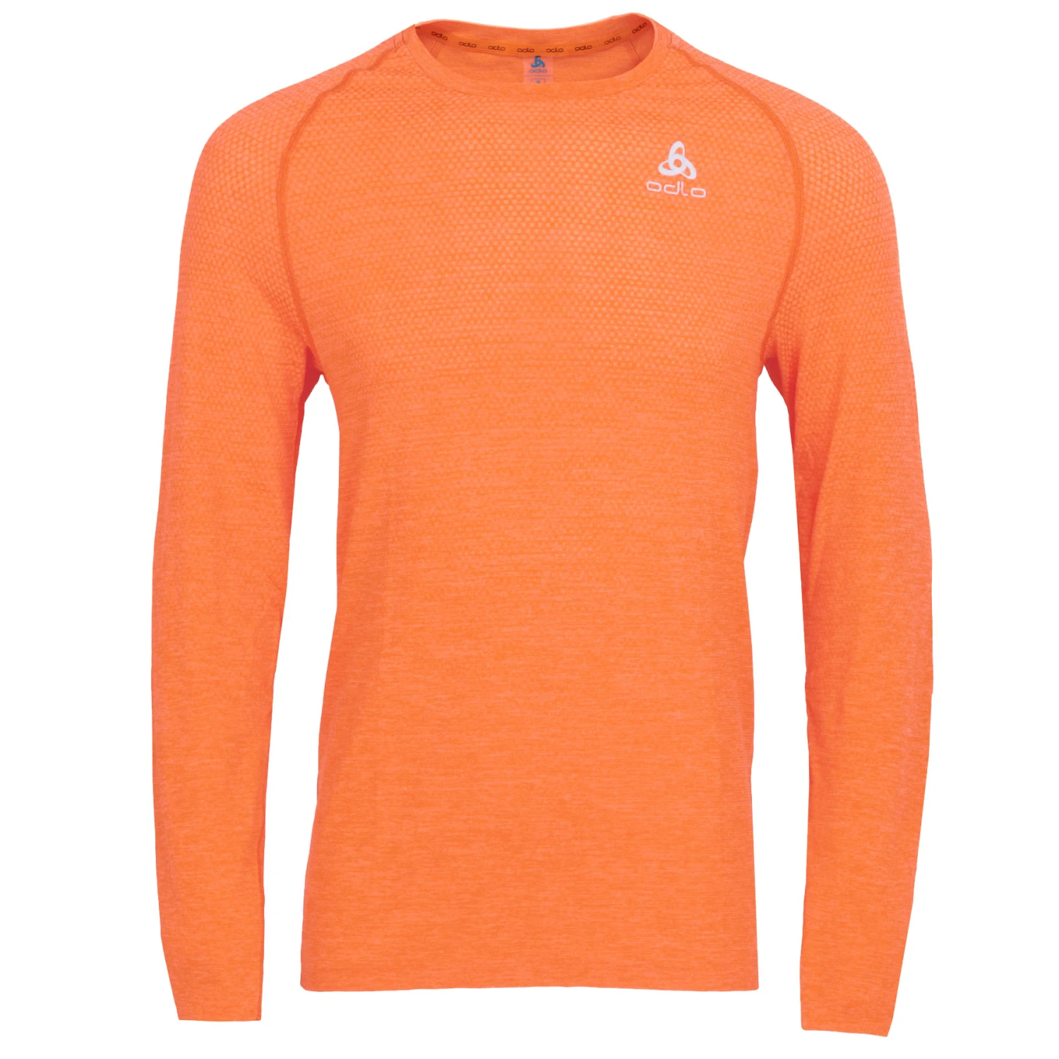 Odlo Essentials Seamless Long Sleeve Running T-Shirt Men - Oriole Melange 3 Odlo Essentials Seamless Long Sleeve Running T-Shirt Men - Oriole Melange