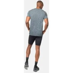 Odlo Essentials Seamless Running T-Shirt Men - Grey Melange -Odlo odlo mens essentials seamless running t shirt grey melange 4 1407655