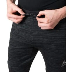 Odlo Essentials Thermal Running Pants Men - Black -Odlo odlo mens essentials thermal running pants black 3 1508490