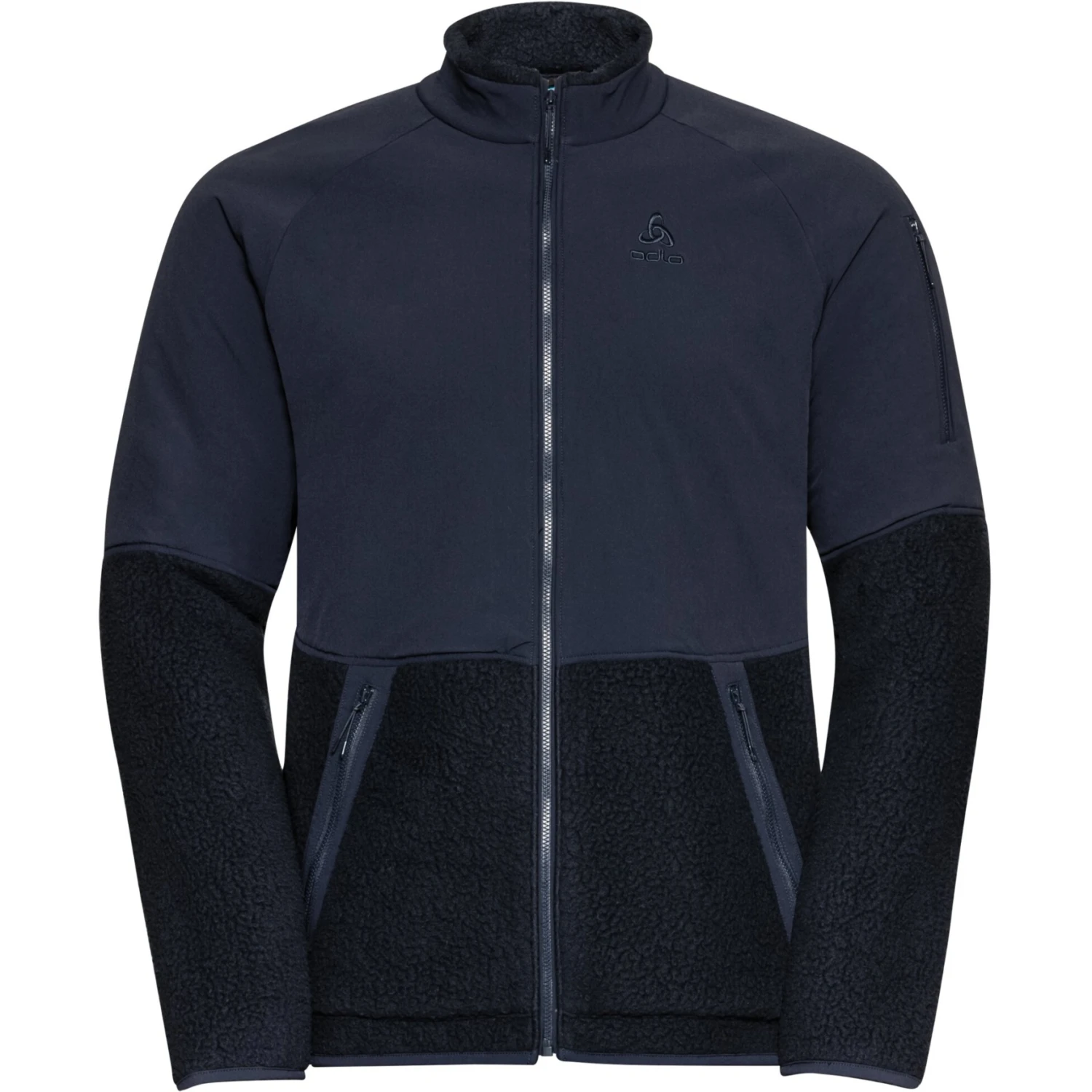 Odlo Men's Halden Cosy Mid Layer Zip - Dark Sapphire 3 Odlo Men's Halden Cosy Mid Layer Zip - Dark Sapphire
