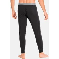 Odlo Natural 100% Merino Warm Base Layer Bottoms Men - Black -Odlo odlo mens natural 100 merino warm base layer pants black 2 1329246