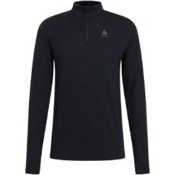 Odlo Natural Merino 200 Half-Zip Turtleneck Long-Sleeve Base Layer Top Men - Black 10 Odlo Natural Merino 200 Half-Zip Turtleneck Long-Sleeve Base Layer Top Men - Black -Odlo odlo mens natural merino 200 half zip turtleneck baselayer black 3 1556434