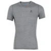 Odlo Natural Performance Wool 130 Base Layer T-Shirt Men - Grey Melange -Odlo odlo mens natural performance wool 130 base layer t shirt grey melange 1481022