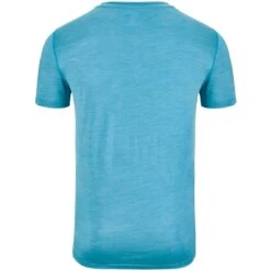 Odlo Natural Performance Wool 130 Base Layer T-Shirt Men - Saxony Blue Melange -Odlo odlo mens natural performance wool 130 base layer t shirt saxony blue melange 2 1451975
