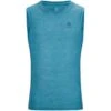 Odlo Natural Performance Wool 130 Base Layer Tank Top Men - Saxony Blue Melange