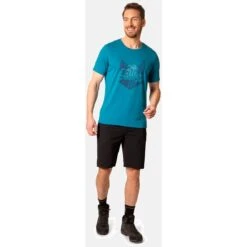 Odlo Nikko Logo T-Shirt Men - Saxony Blue -Odlo odlo mens nikko logo t shirt saxony blue 3 1409446