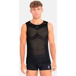 Odlo Men's Performance Breathe X-Light Cycling Base Layer Singlet - Black 8 Odlo Men's Performance Breathe X-Light Cycling Base Layer Singlet - Black -Odlo odlo mens performance breathe x light cycling base layer singlet black 1 1329257