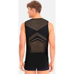 Odlo Men's Performance Breathe X-Light Cycling Base Layer Singlet - Black 9 Odlo Men's Performance Breathe X-Light Cycling Base Layer Singlet - Black -Odlo odlo mens performance breathe x light cycling base layer singlet black 2 1329258