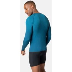 Odlo Performance Light Long-Sleeve Base Layer Top Men - Blue Wing Teal - Saxony Blue 12 Odlo Performance Light Long-Sleeve Base Layer Top Men - Blue Wing Teal - Saxony Blue -Odlo odlo mens performance light eco long sleeve t shirt blue wing teal saxony blue 2 1409472