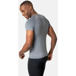 Odlo Performance Light Base Layer T-Shirt Men - Grey Melange -Odlo odlo mens performance light eco short sleeve t shirt grey melange 2 1409502