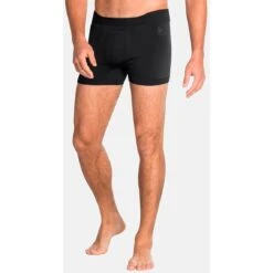 Odlo Performance Warm Boxers Men - Black - New Odlo Graphite Grey -Odlo odlo mens performance warm eco baselayer boxers black new odlo graphite grey 1 1329361