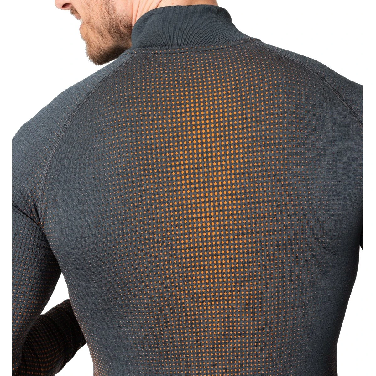 Odlo Performance Warm Half Zip Turtleneck Long-Sleeve Base Layer Top Men - India Ink 7 Odlo Performance Warm Half Zip Turtleneck Long-Sleeve Base Layer Top Men - India Ink - Image 5