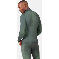 Odlo Performance Warm Half Zip Turtleneck Long-Sleeve Base Layer Top Men - Odlo Graphite Grey - Lounge Lizard 11 Odlo Performance Warm Half Zip Turtleneck Long-Sleeve Base Layer Top Men - Odlo Graphite Grey - Lounge Lizard -Odlo odlo mens performance warm eco half zip turtleneck base layer top odlo graphite grey lounge lizard 2 1329365