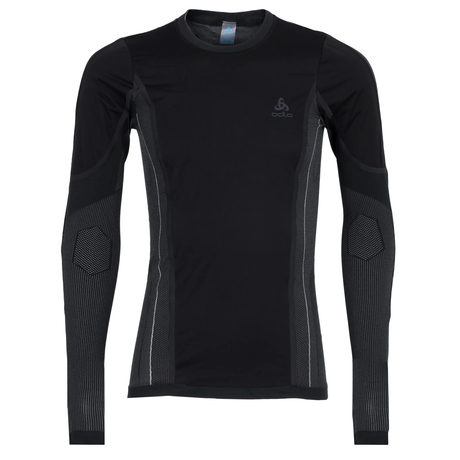 Odlo Performance Windshield Light Cycling Long-Sleeve Base Layer Top Men - Black - Odlo Concrete Grey 3 Odlo Performance Windshield Light Cycling Long-Sleeve Base Layer Top Men - Black - Odlo Concrete Grey