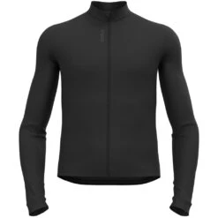 Odlo Performance Wool Long Sleeve Cycling Jersey Men - Black