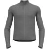 Odlo Performance Wool Long Sleeve Cycling Jersey Men - Grey Melange -Odlo odlo mens performance wool long sleeve cycling jersey grey melange 1 1556589