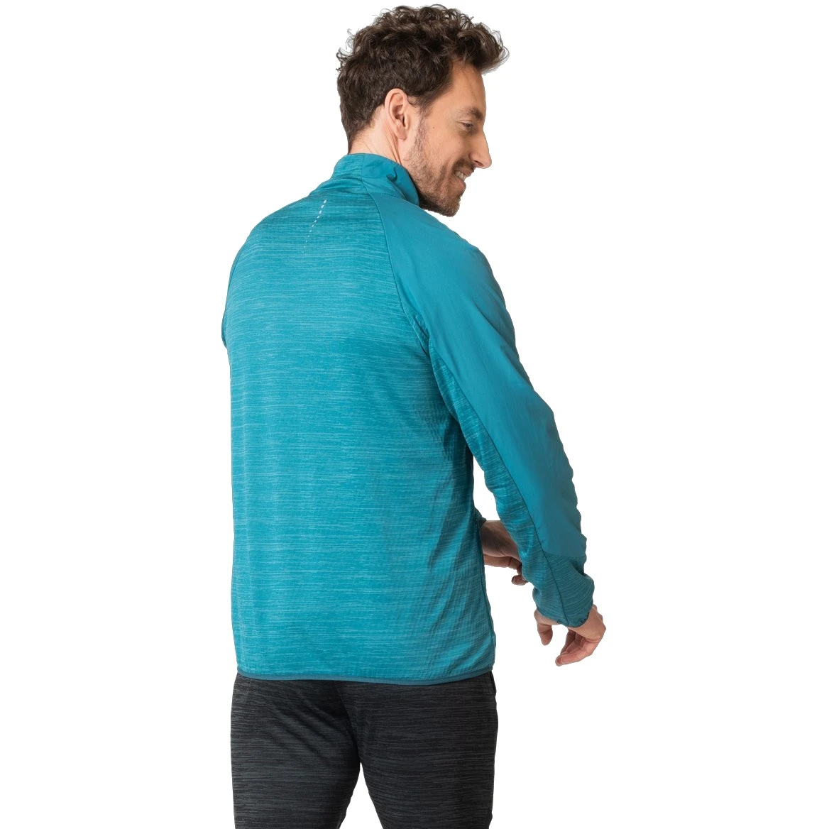 Odlo Run Easy Warm Hybrid Jacket Men - Saxony Blue 4 Odlo Run Easy Warm Hybrid Jacket Men - Saxony Blue - Image 2